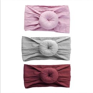 NIB set of 3 cable knit in headband set